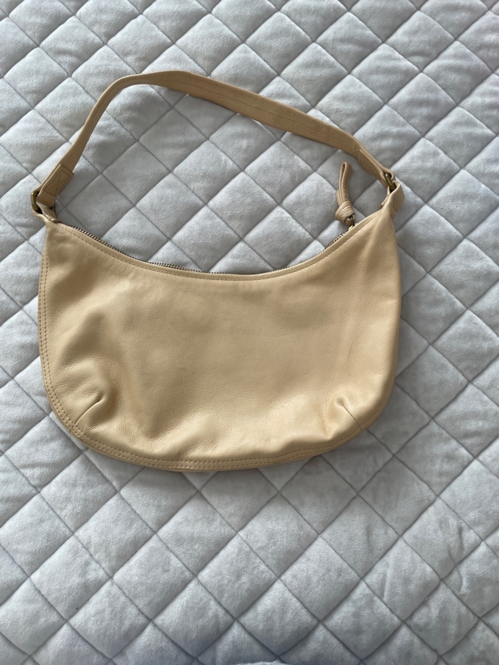 Madewell Pale Yellow Leather Shoulder Bag